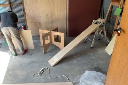 取付パーツ作成中